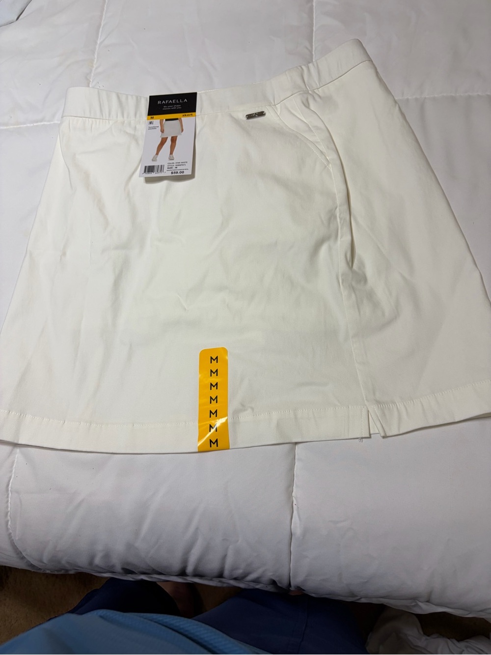 Rafaella Ivory Wrap-Front Skort